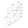 Hanah Home HA104 - 2025 Escritorio de estudio con estantería Roble